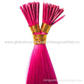 Remy Human Hair Extension with Italian Glue I-tip and U-tip Prebonded Keratine Tip